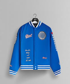 GHOST® CHAMPS VINTAGE BOMBER JACKET | ROYAL