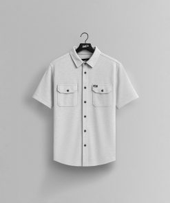 GHOST® CORE SHORT SLEEVE BUTTON DOWN | HEATHER GREY