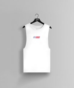 GHOST® USA SLEEVELESS TEE | WHITE